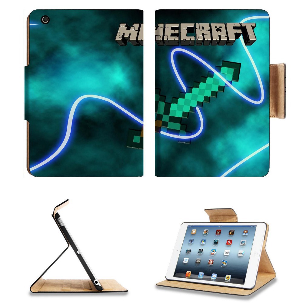Minecraft Diamond Sword Game Pc For Apple Case iPad Mini Flip