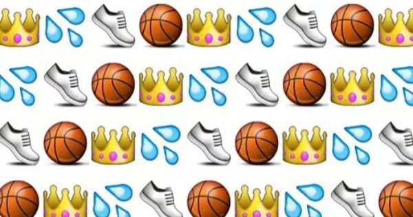 Emoji Background Basketball Love