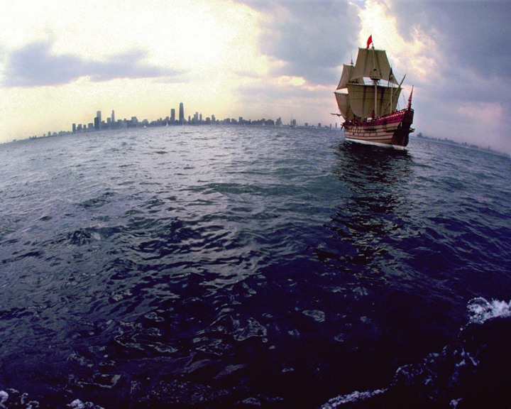 Chicago S Wallpaper Tall Ship On Lake Michigan