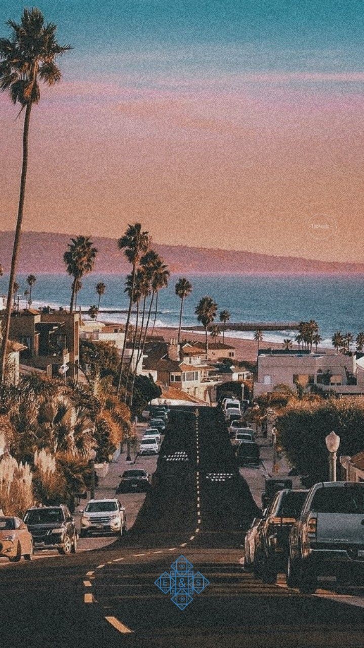 90s Vibes Aesthetic Background Los Angeles Wallpaper