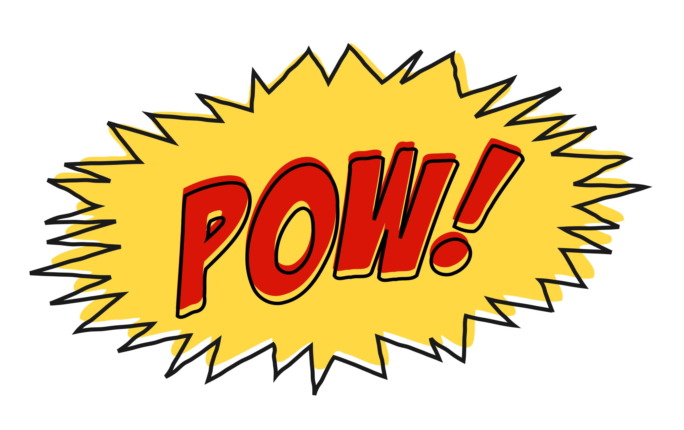 Pow Ic Book Sound Effect No Background Icons Png And