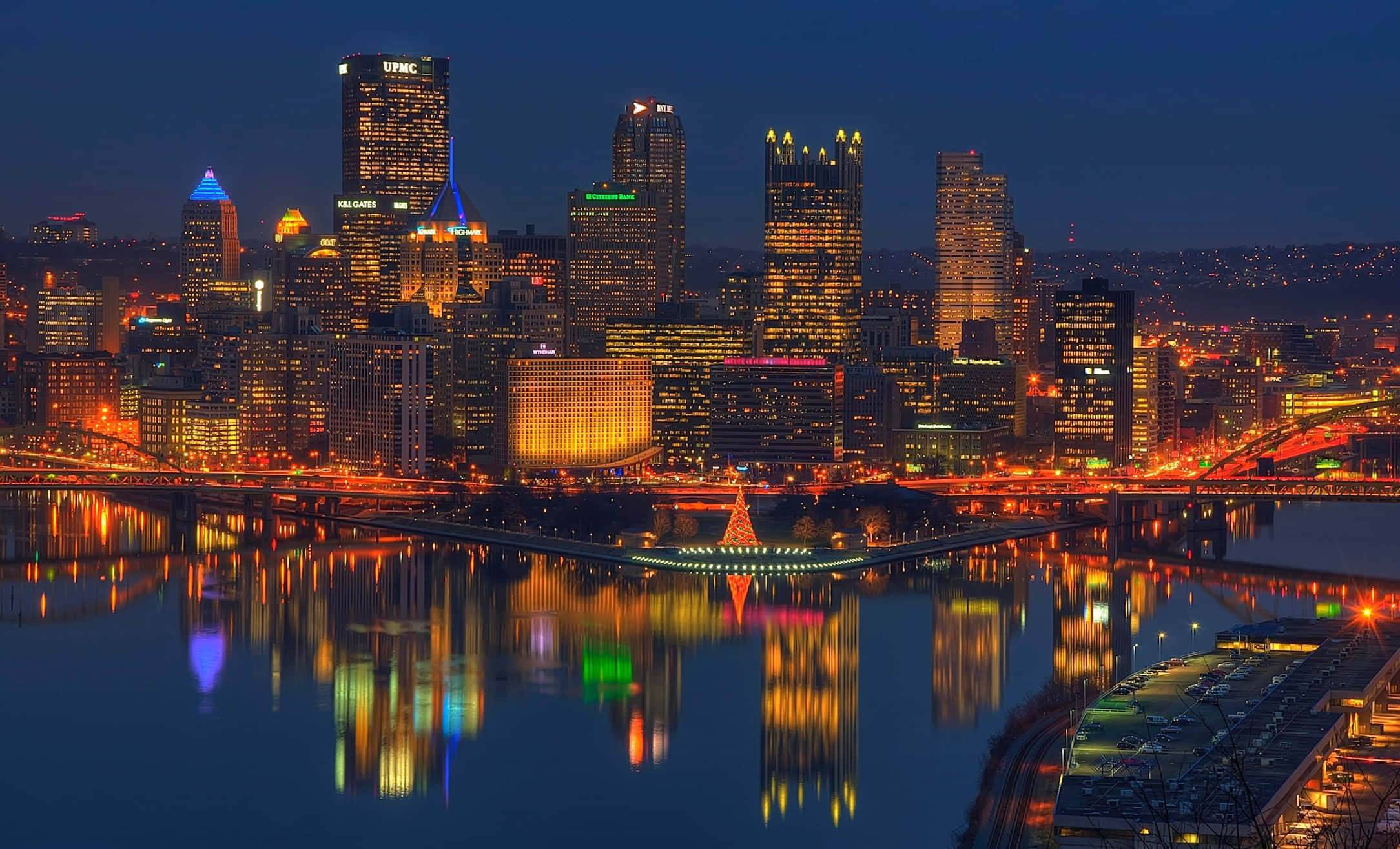 Pittsburgh Skyline Composite Photo Wallpaper