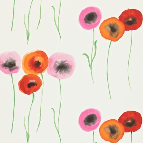 Poppies By Sanderson Country Wallpaper Home Decorating Ideas