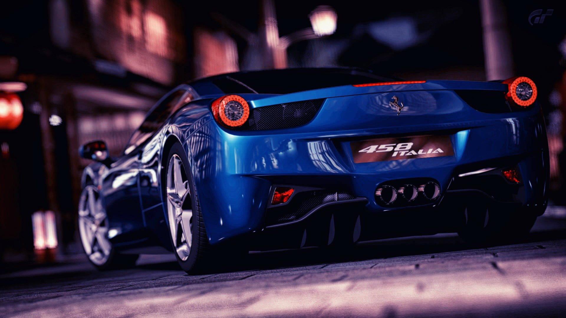 Car 4k Blue Italia Ferrari Wallpaper