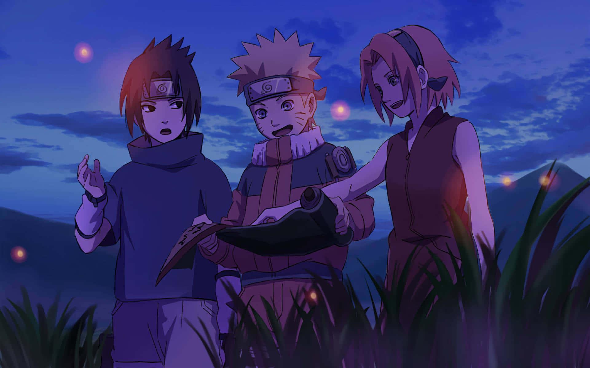 The Legendary Team Naruto Sasuke And Sakura