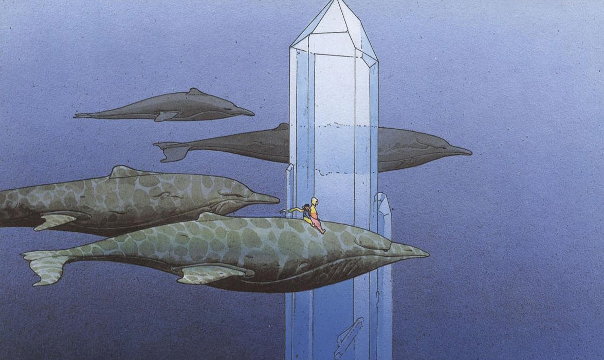 French Artist Whales Artwork Minerals Traditional Art Underwater