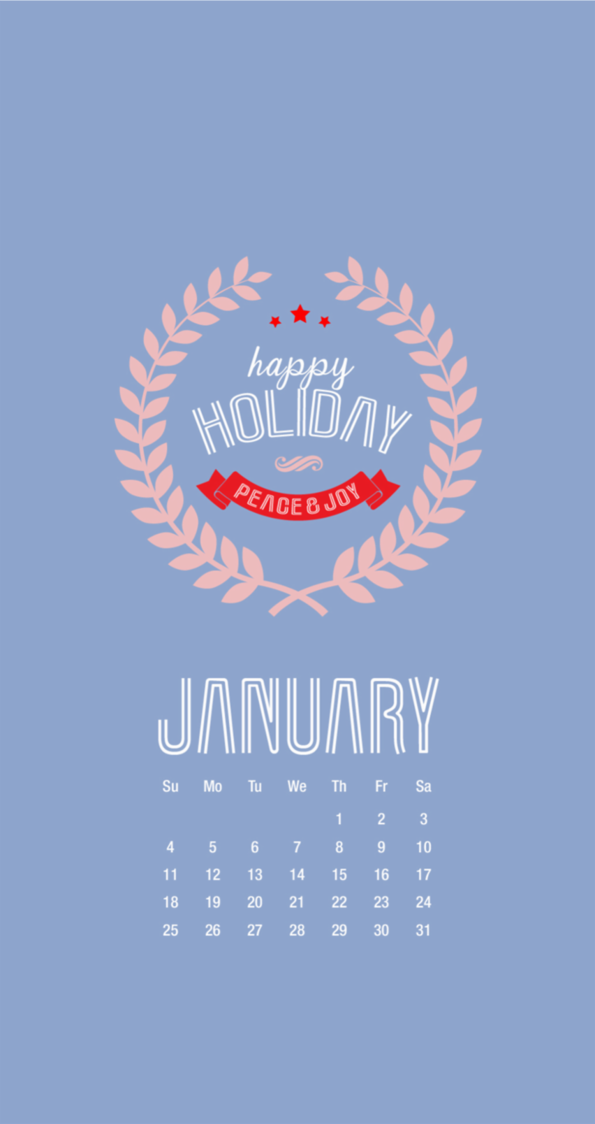 Tap Image For More New Year iPhone Calendar Wallpaper