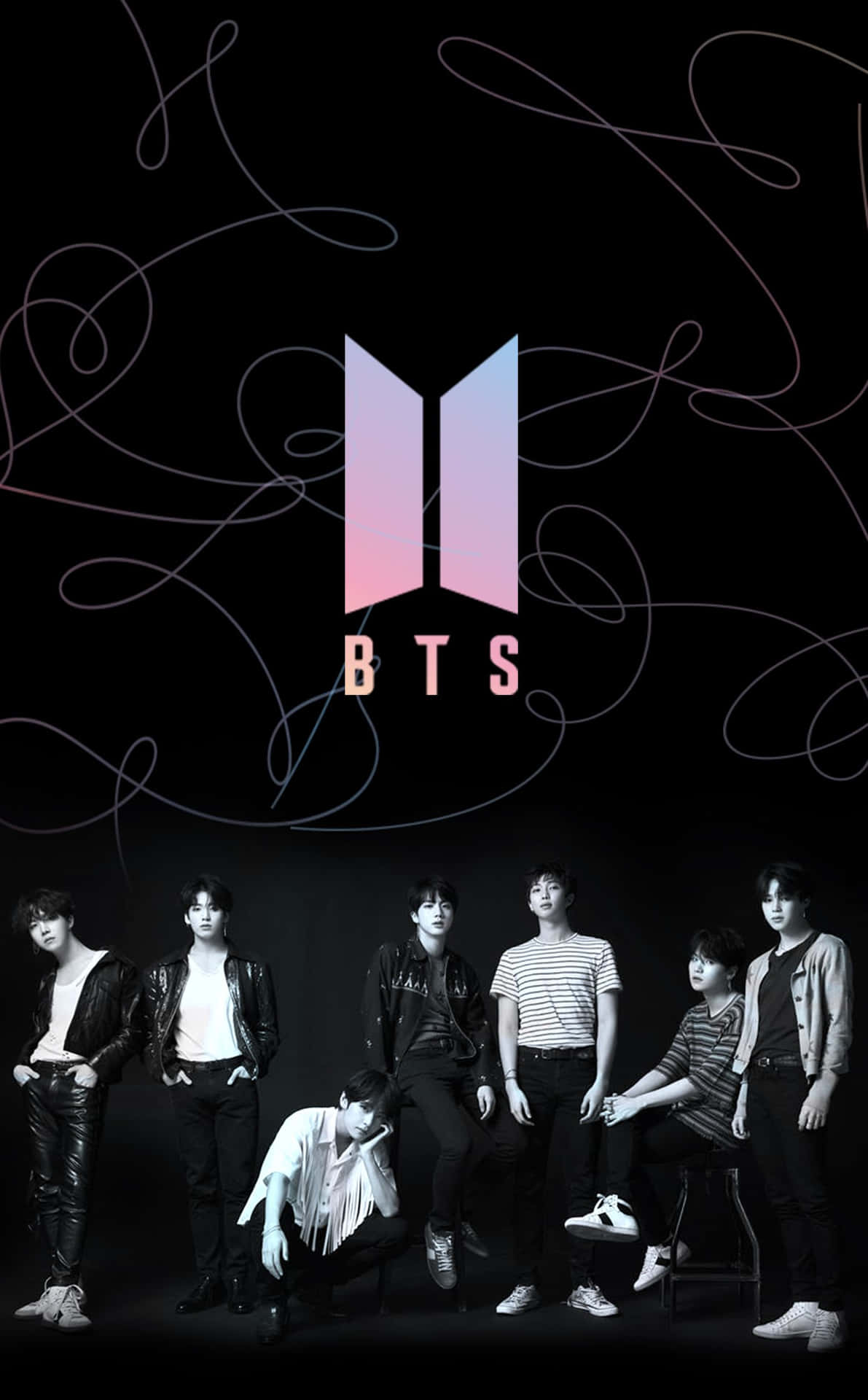 Bts Black iPhone Wallpaper