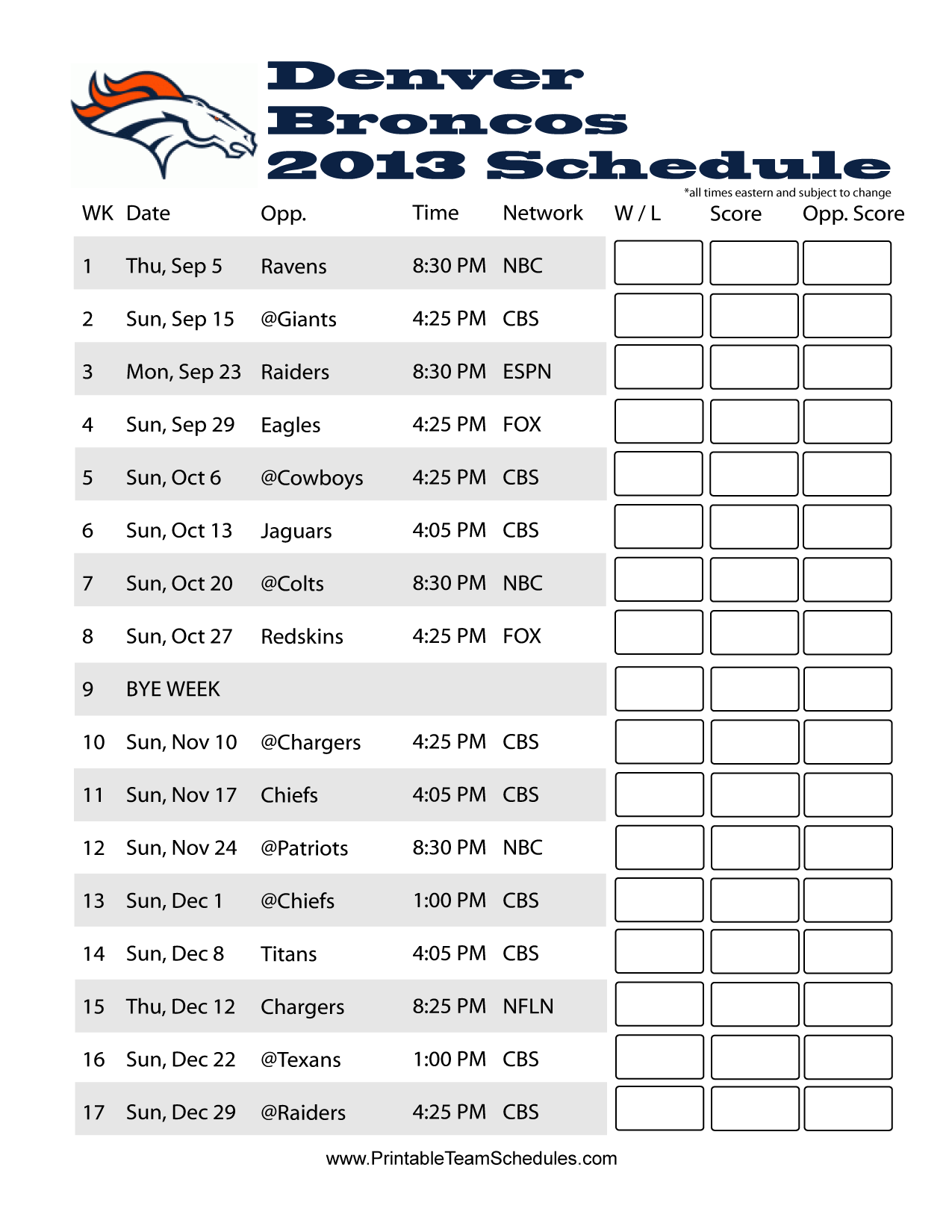 [50+] Denver Broncos 2016 Schedule Wallpaper on WallpaperSafari
