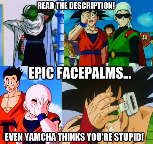 Dbz Epic Facepalm By Forever