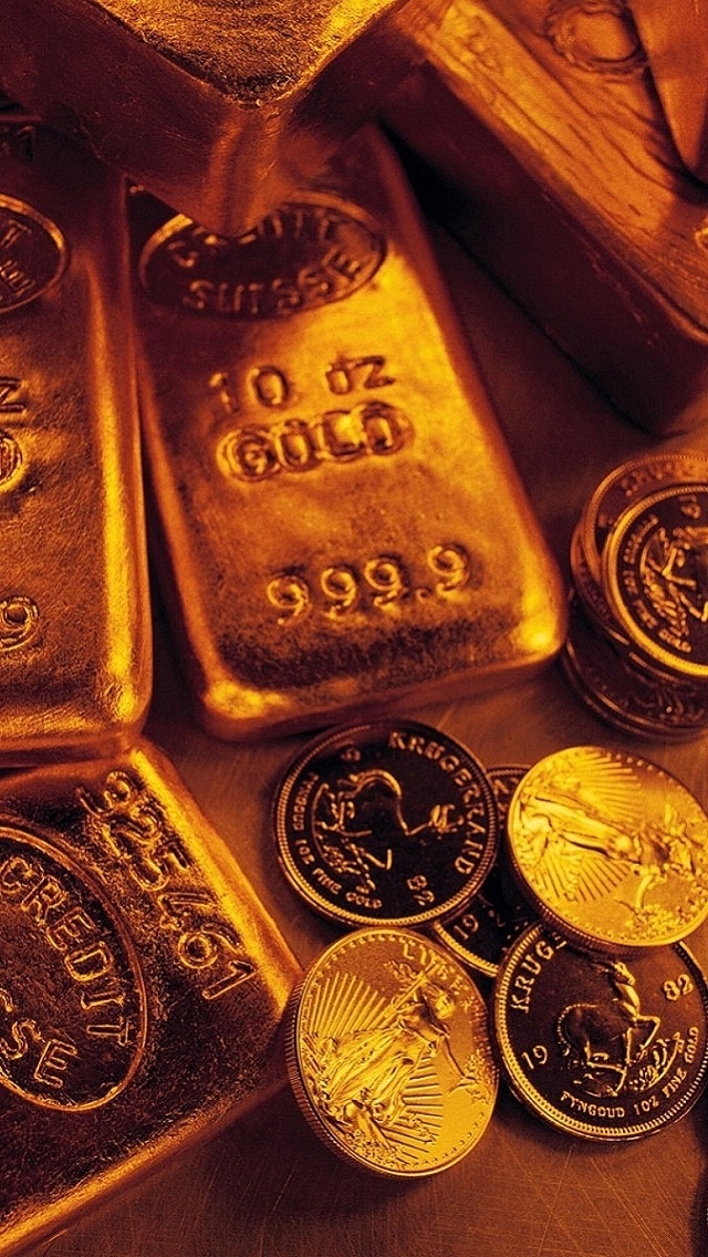 Ounces Of Gold iPhone Wallpaper