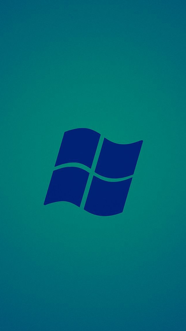 Microsoft Windows Blue Logo iPhone Wallpaper