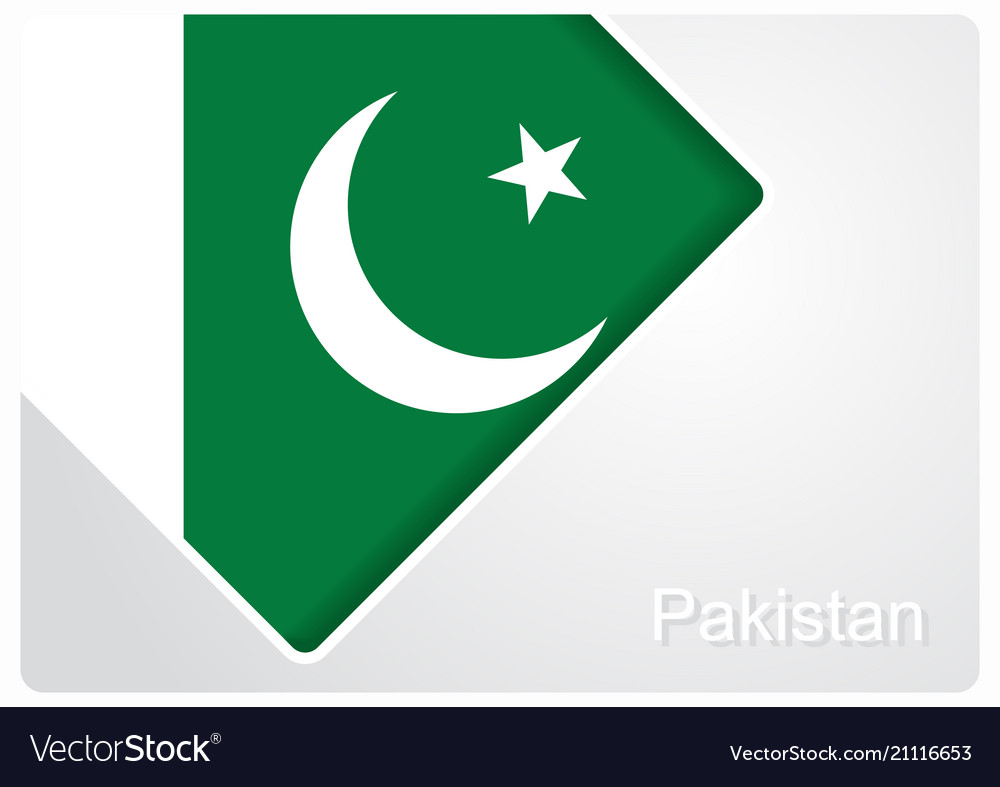 Pakistani Flag Design Background Royalty Vector Image