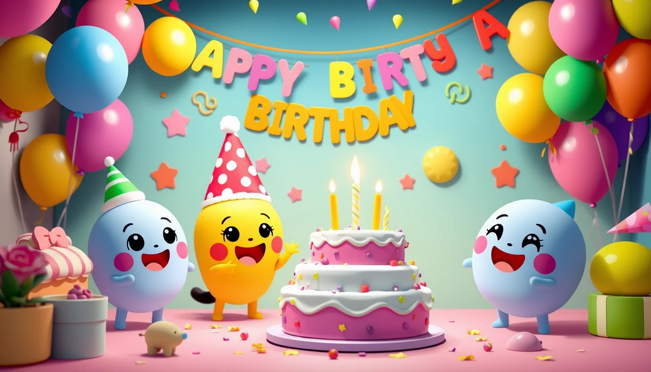 Cocomelon Happy BirtHDay Wallpaper