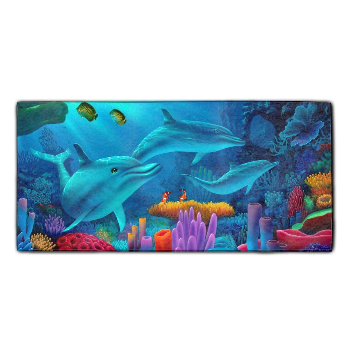 Amazon Dolphin Wallpaper Polyester Luxury Hotel Spa Bath