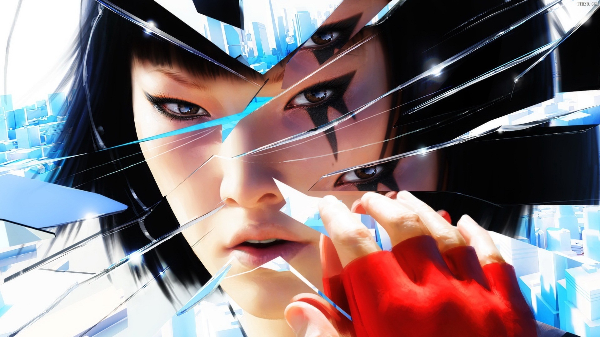 Mirror S Edge Broken Reflection Wallpaper