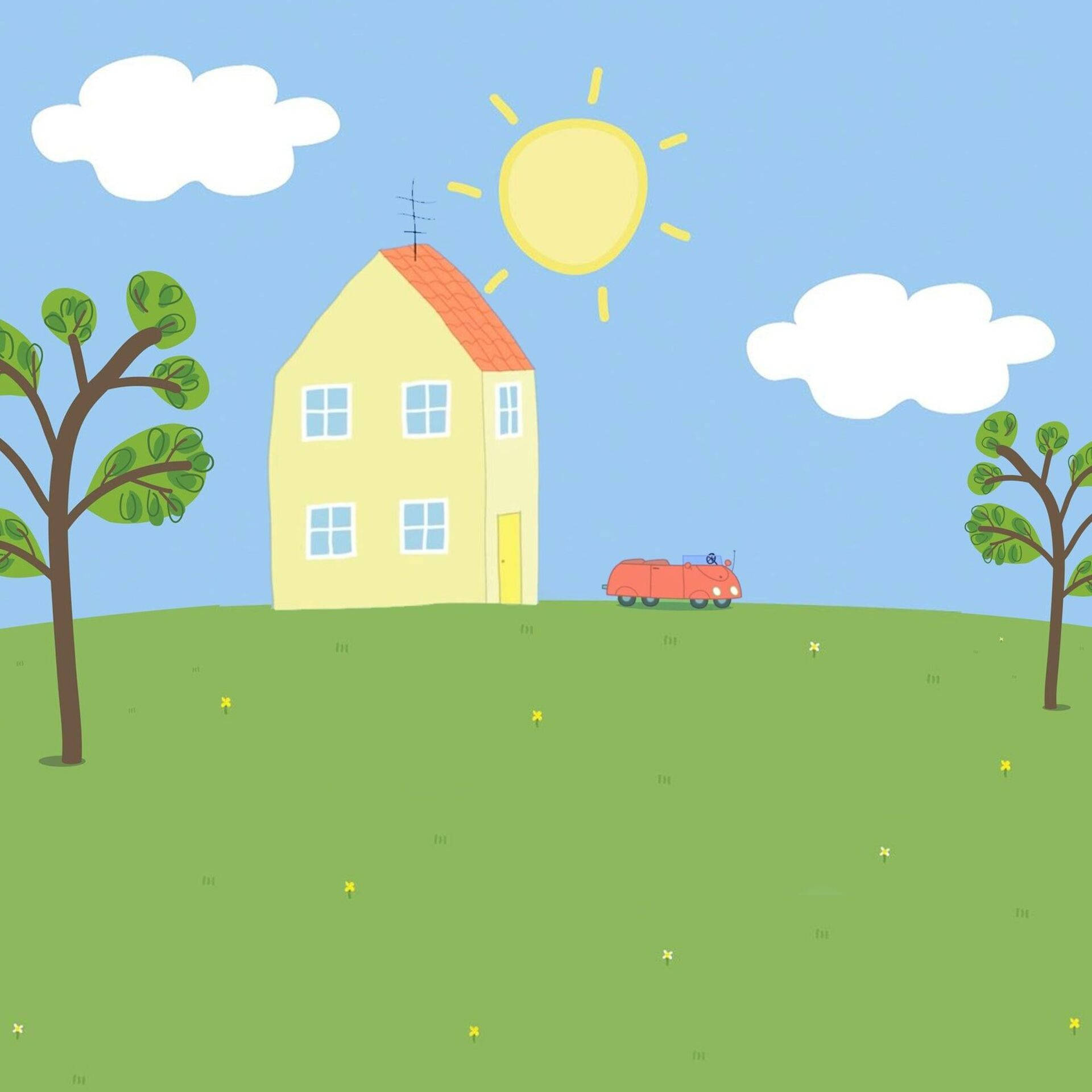Peppa Pig House Wallpaper