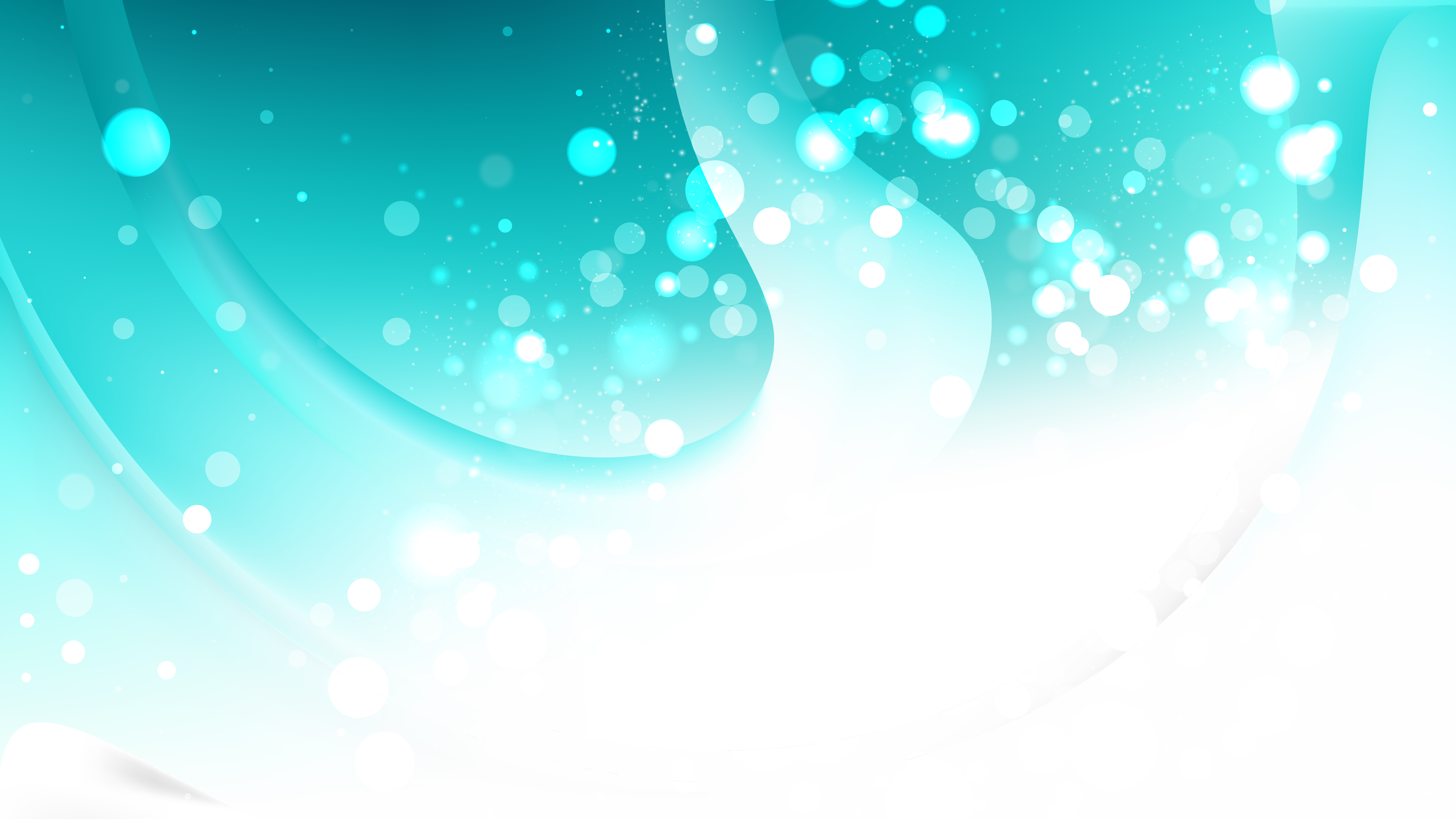 Abstract Turquoise And White Defocused Background Design