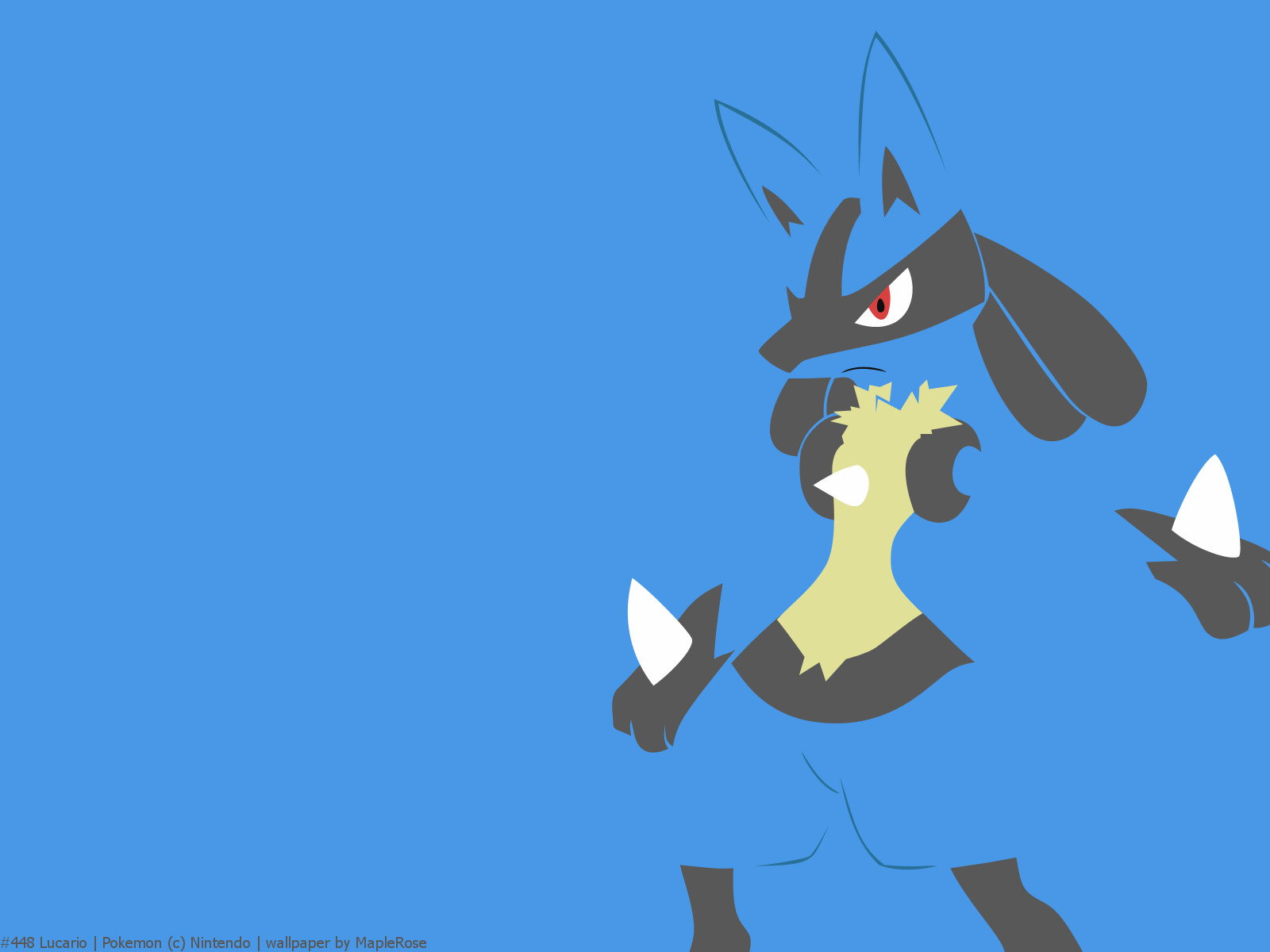 Lucario The Aura Pok Mon And Evolved Form Of Riolu By Sensing