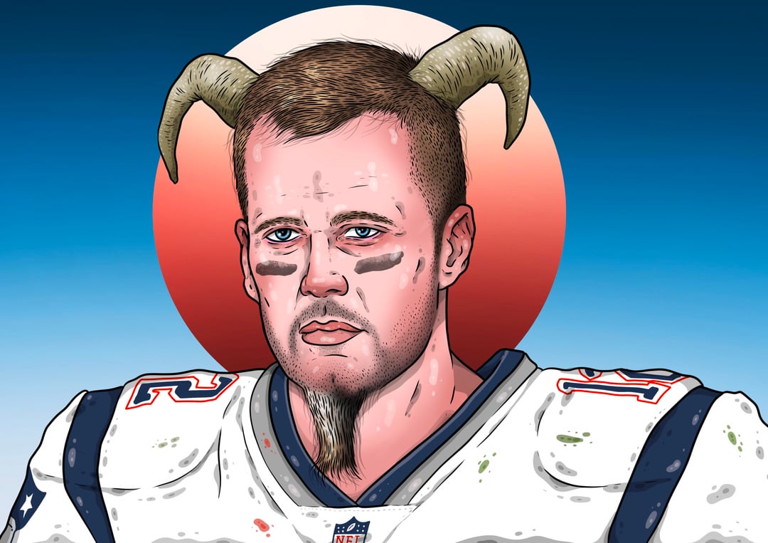 Tom Brady Goat Art Print Wallpaper