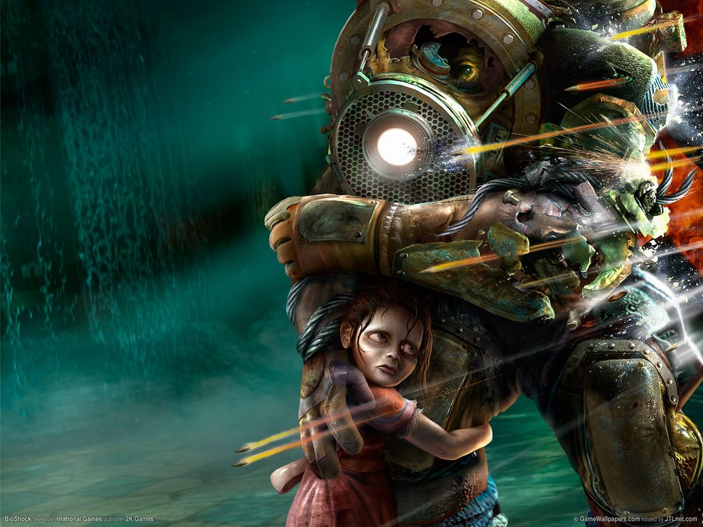 Bioshock Big Daddy And Little Sister Wallpaper