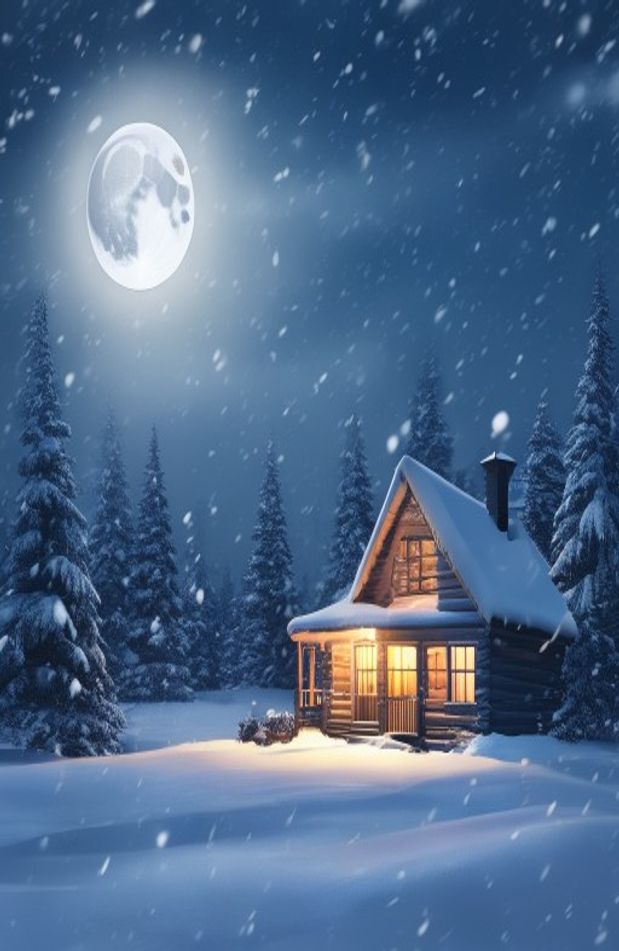Winter Night Scenes Wallpaper