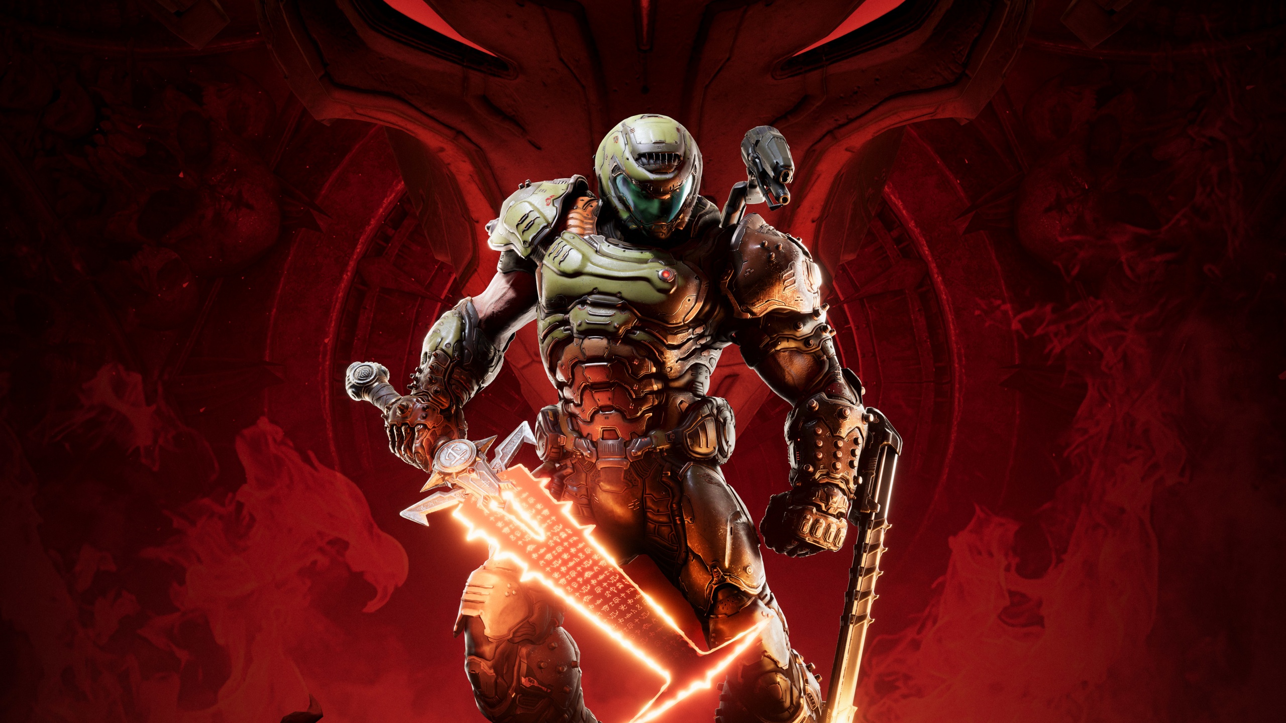 Doom Eternal Wallpaper 4k Doomguy Slayer Games