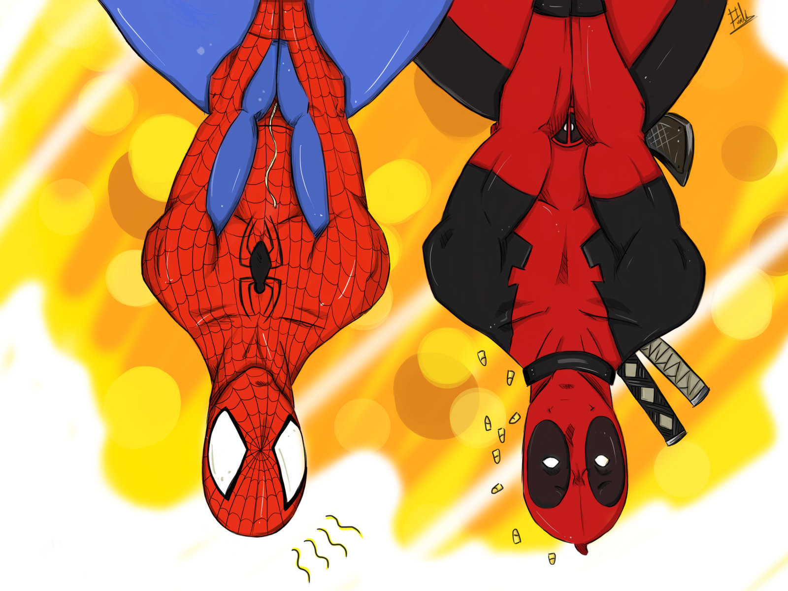 Deadpool X Spiderman By Ulquiorravastolorde