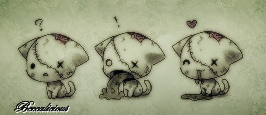 Cute Zombie Kitty By Thebeccalicious Deviantart