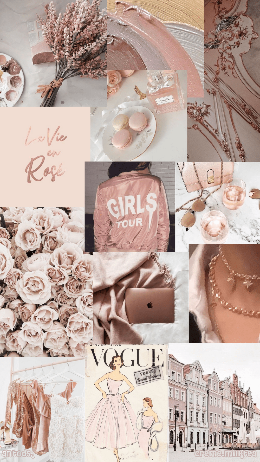 Rose Gold Aesthetic Wallpaper