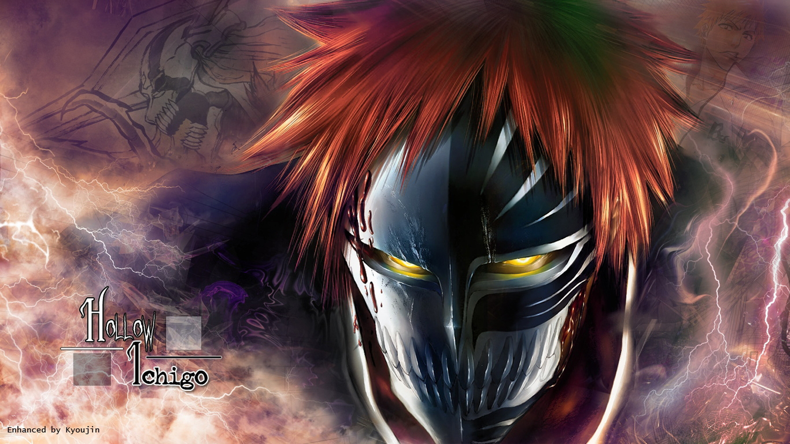 Kurosaki Ichigo Vizard Mask Bleach Anime HD Wallpaper Desktop Pc