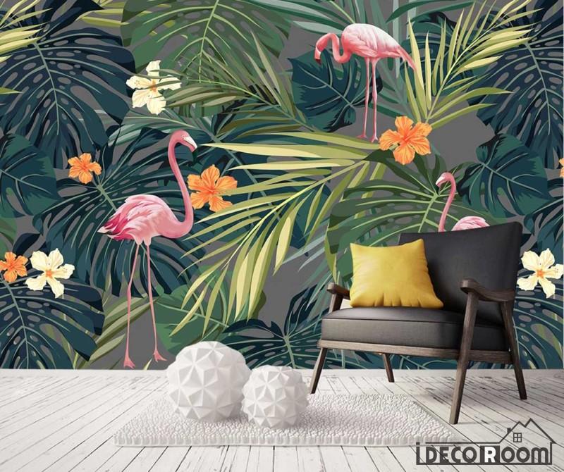 Nordic Tropical Leaves Wallpaper Wall Murals Idcwp Hl