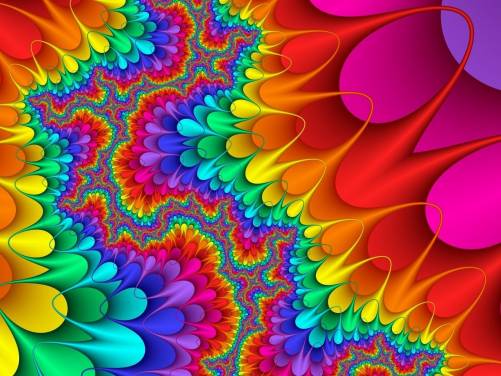 Widescreen Wallpaper Abstract Colorful Pattern Shape Bright HD