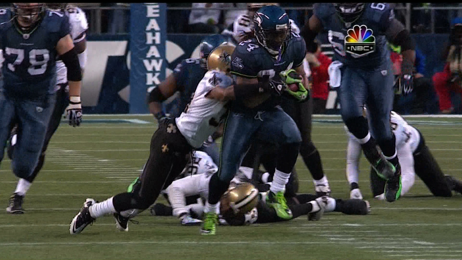 Marshawn Lynch Goes Beast Mode On The Saints Instant Replay