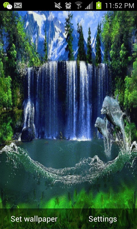 Amaging Waterfall Live Wallpaper Android