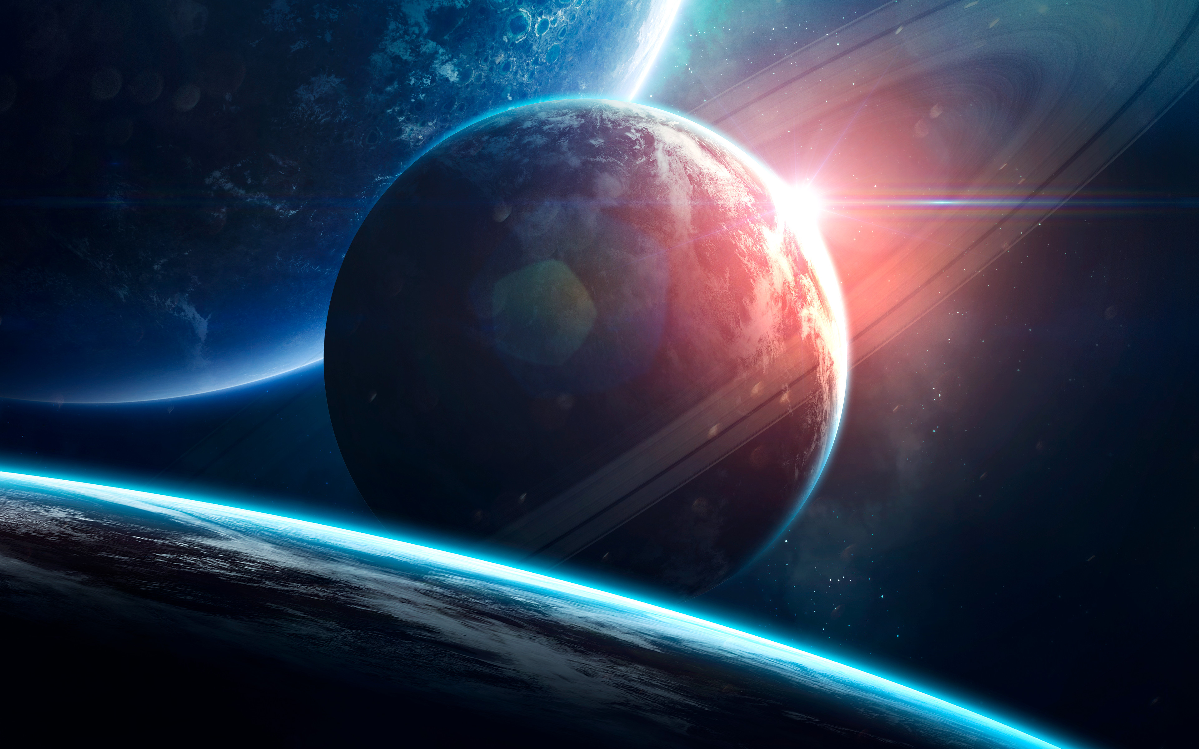 Pearl Planet 4k Wallpaper HD Digital Universe Image Photos