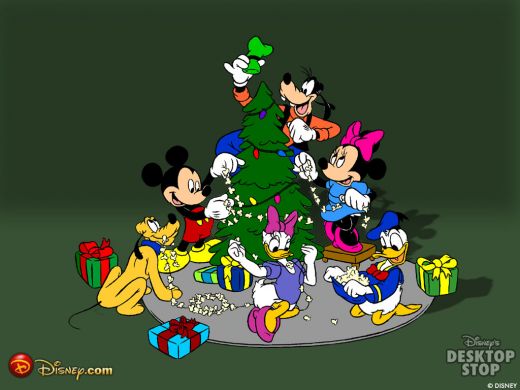 Disney Theme Wallpaper For Christmas