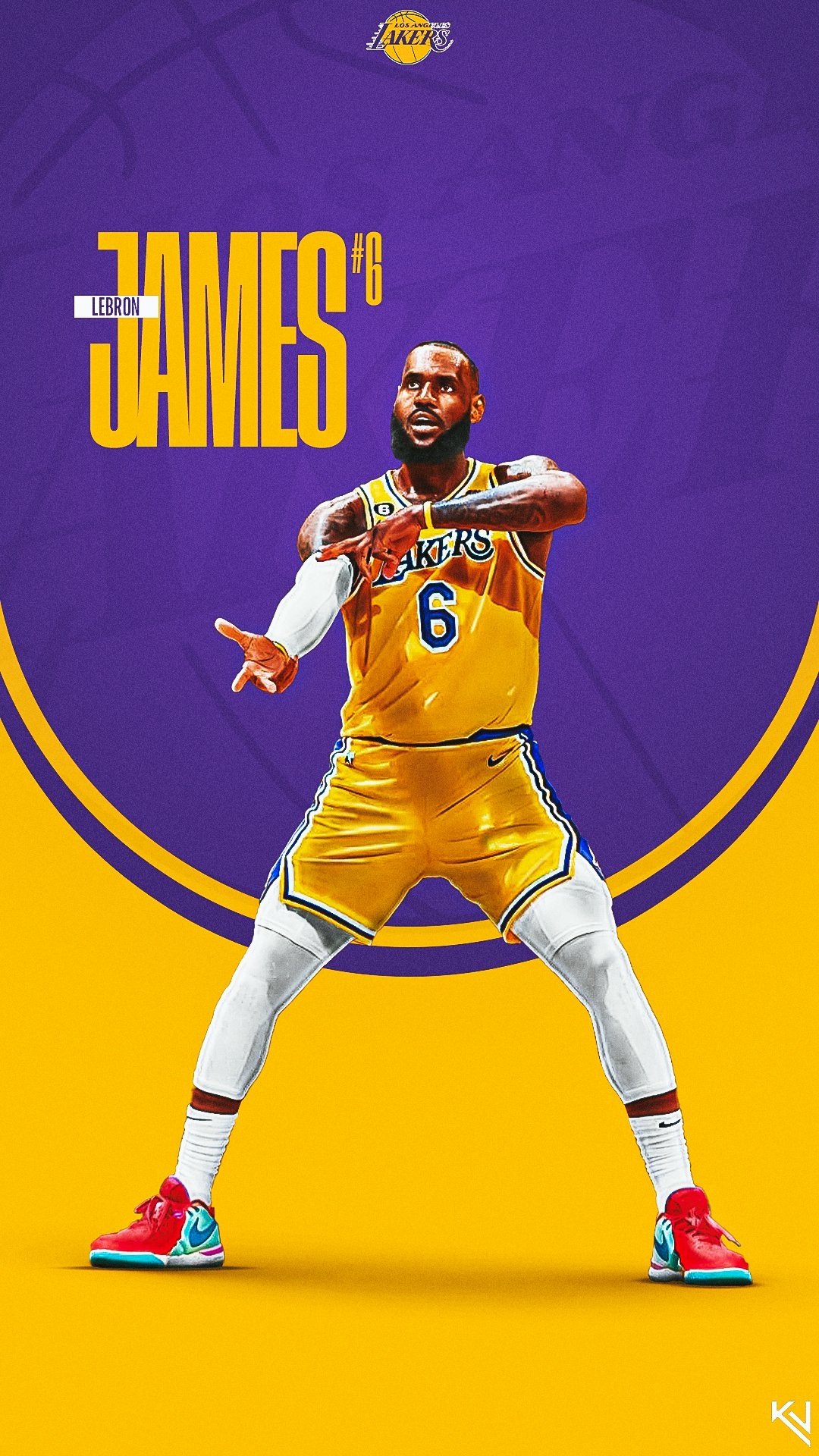 Los Angeles Lakers iPhone Wallpaper