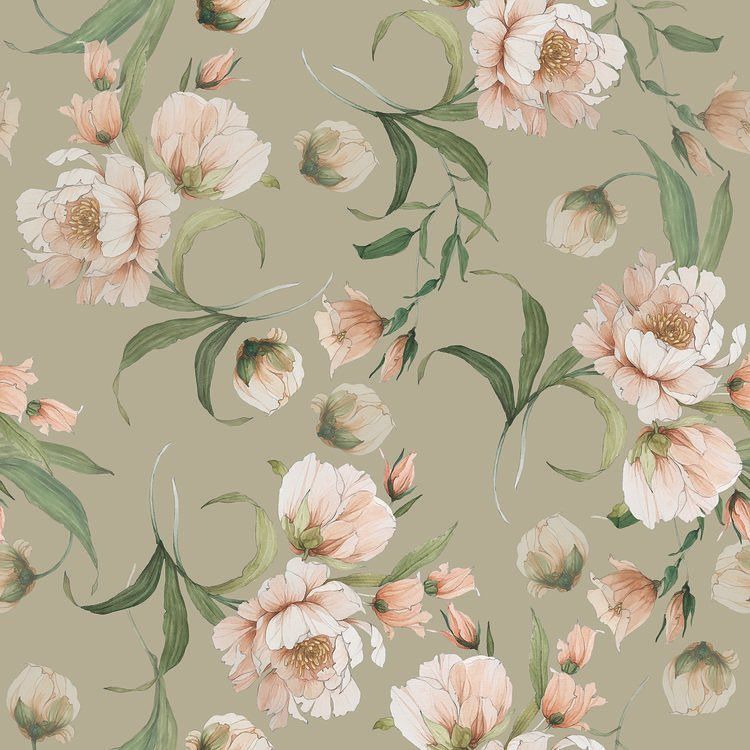 Carleigh Courey On Instagram Light Peony Wallpaper Is Going Up
