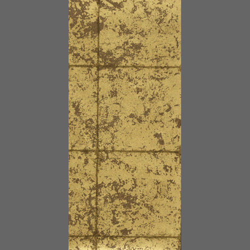Faux Metallic Gold Tile Screen Printed Wallcovering Screenprint