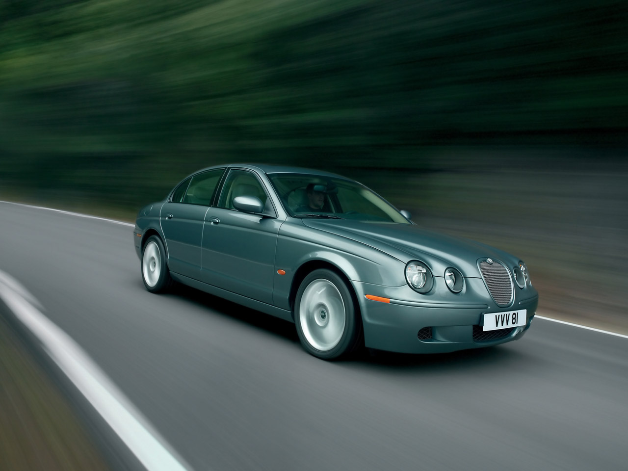 Jaguar S Type Speed Blur Wallpaper