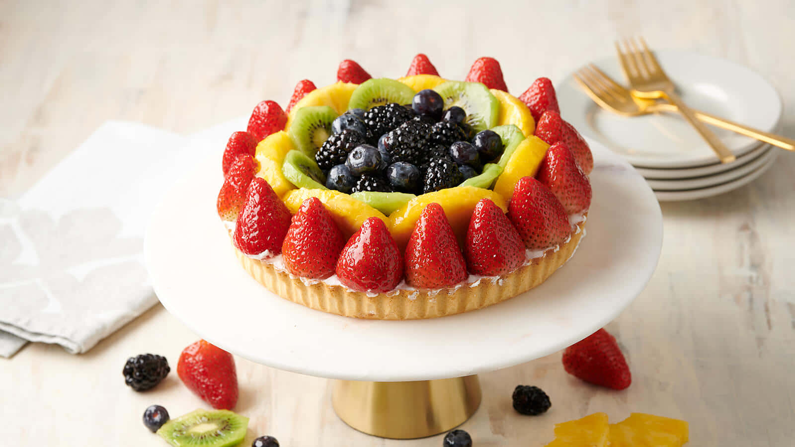 Custard Pie Full Berry Tart Wallpaper