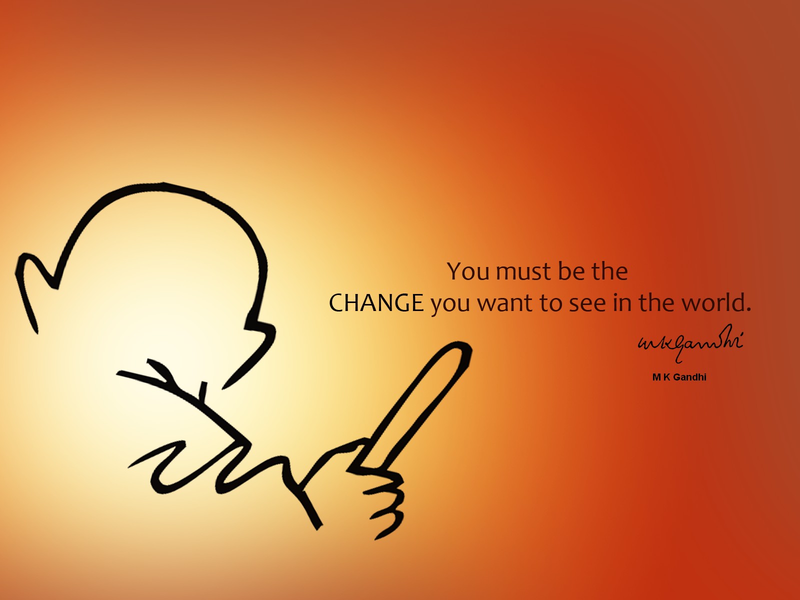 Mahatma Gandhi Wallpaper You Must Be The Change Want To See
