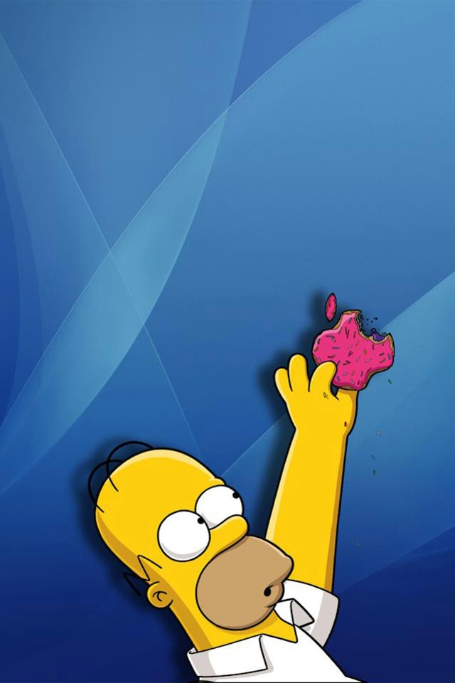 Homer Simpson Apple Logo iPhone Wallpaper And 4s
