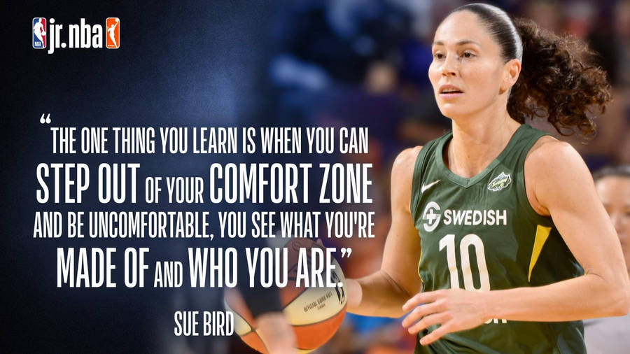 Sue Bird Quotation Wallpaper