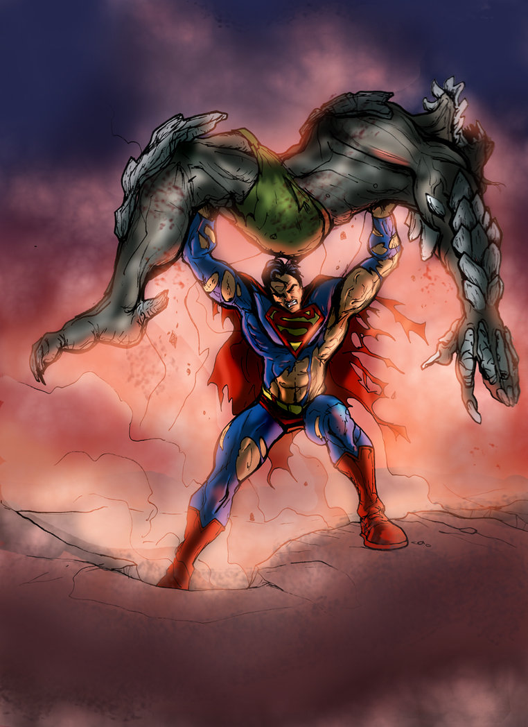 Superman Vs Doomsday By Dragonarcher
