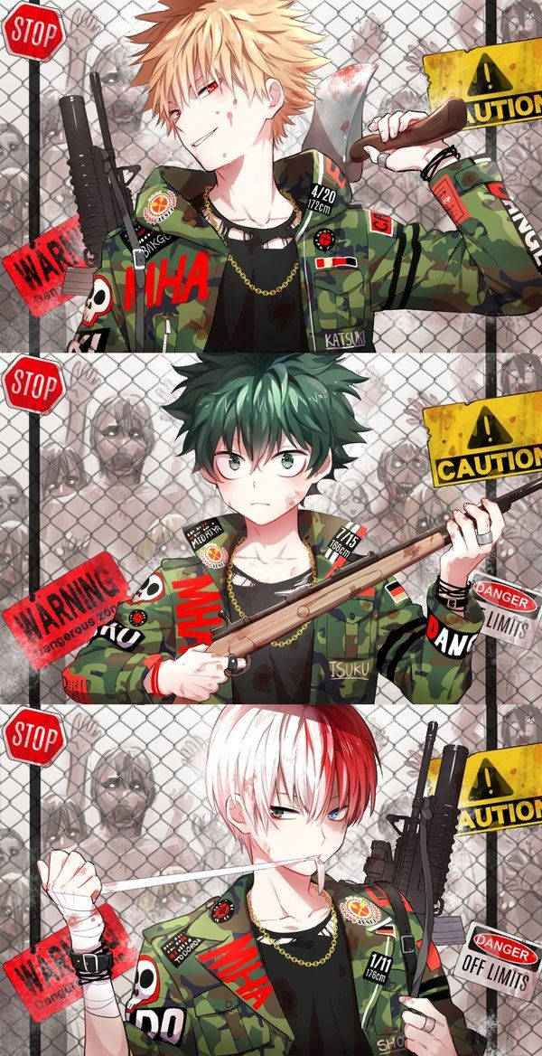 Deku X Todoroki Bakugou Wallpaper