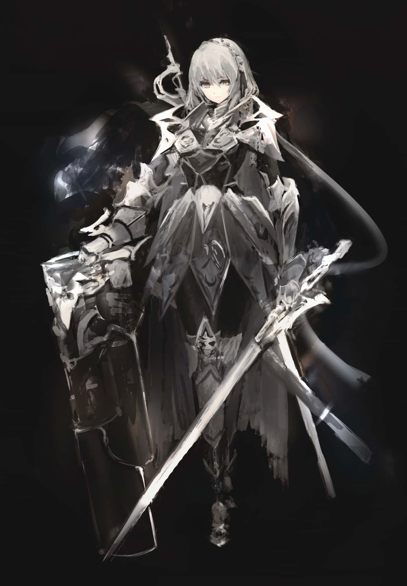 Experience The Thrill Of Anime White Wallpaper