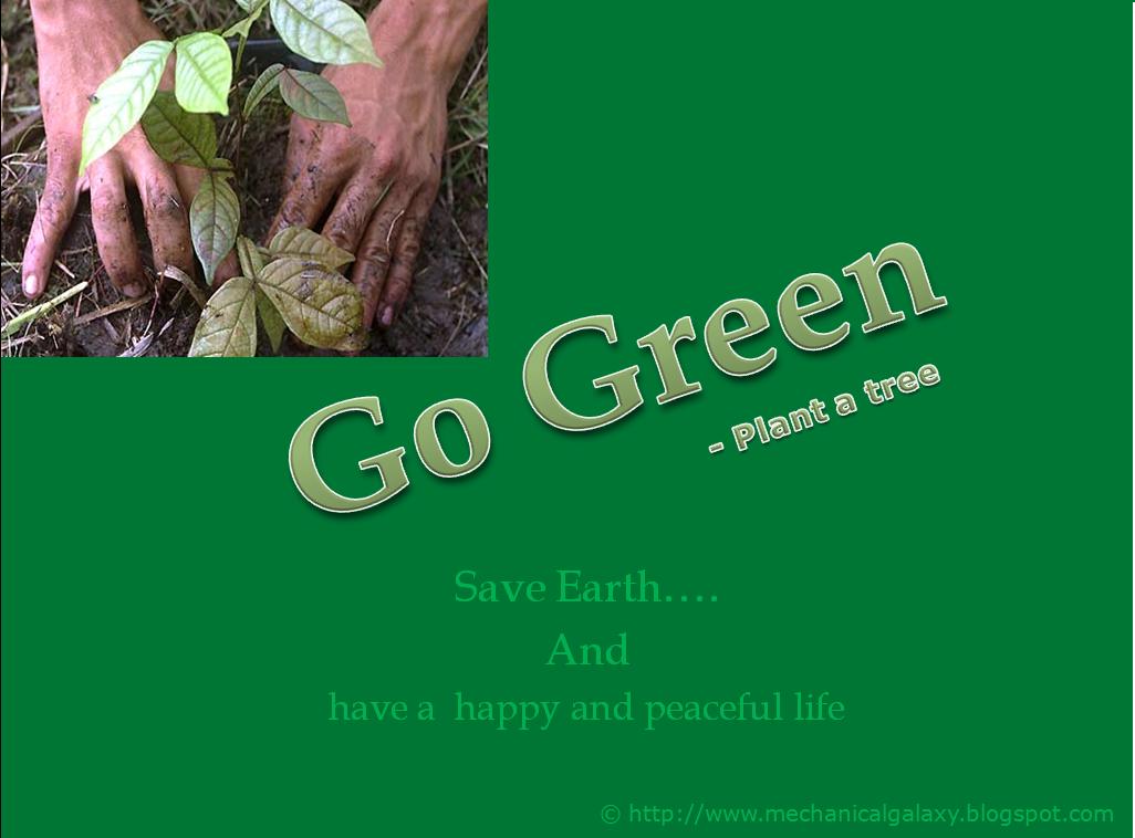 Go Green Wallpaper Tree