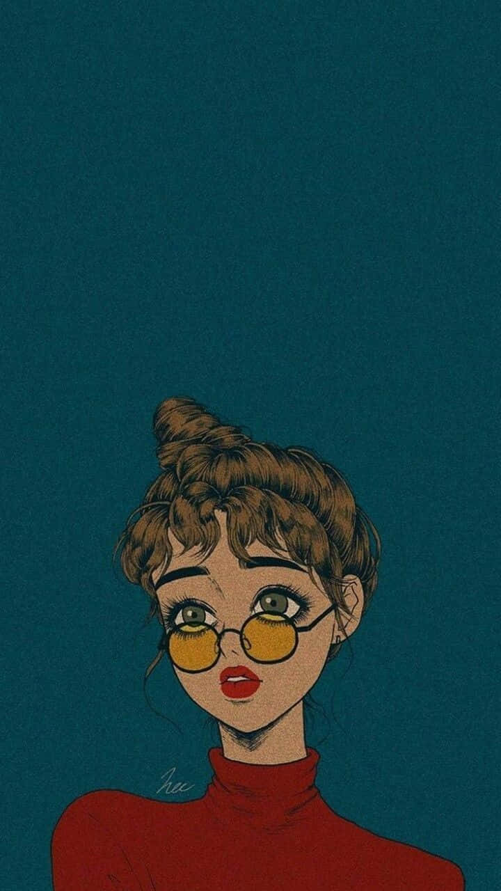 Vintage Girl Aesthetic Wallpaper